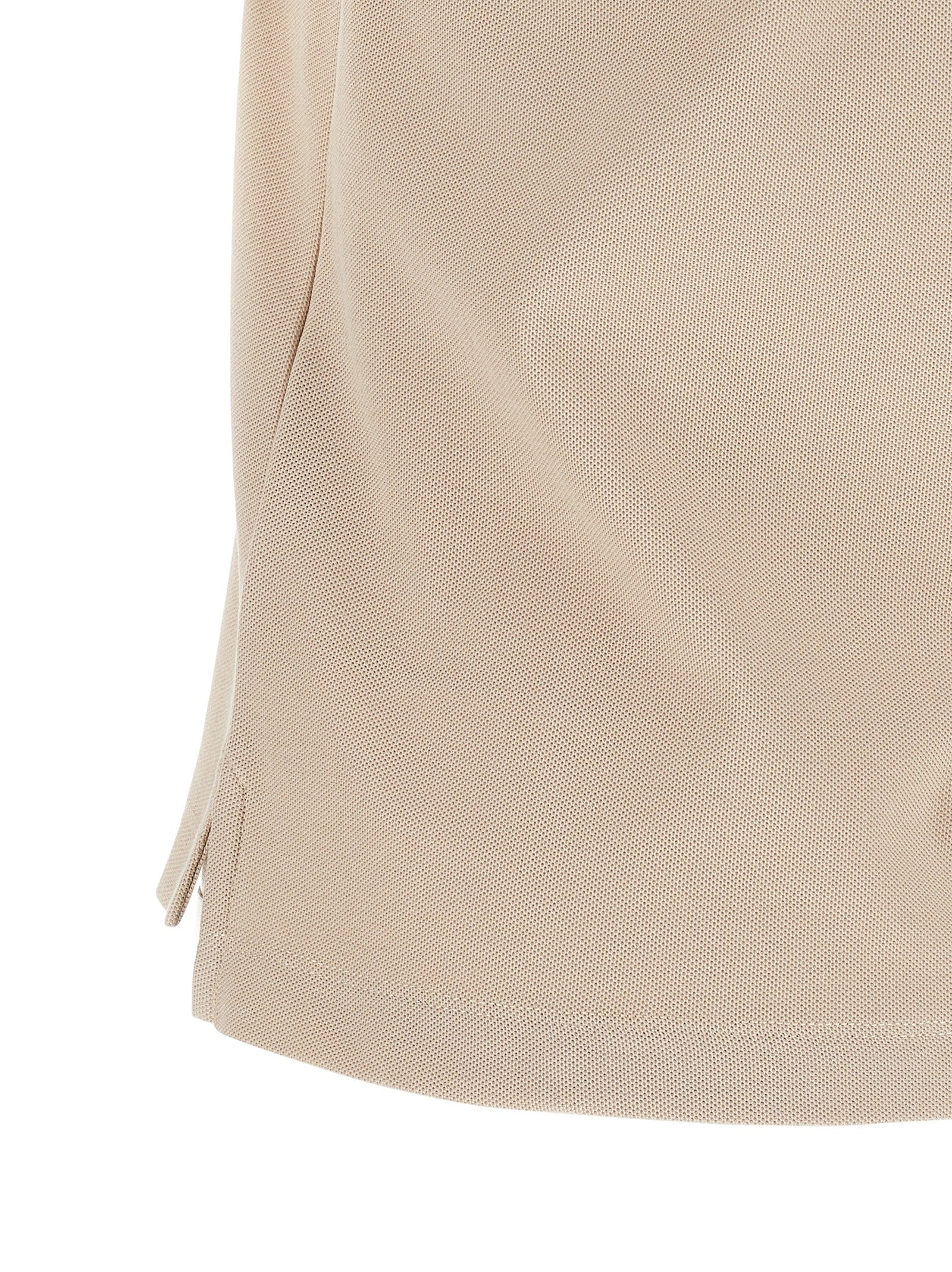 Beige Cotton Polo Shirt
