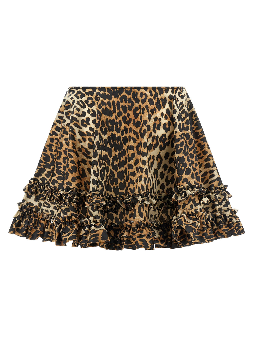 Brown Recycled Polyamide Long Skirt
