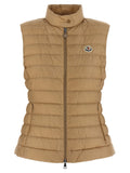 Beige Polyamide Sleeveless Jacket