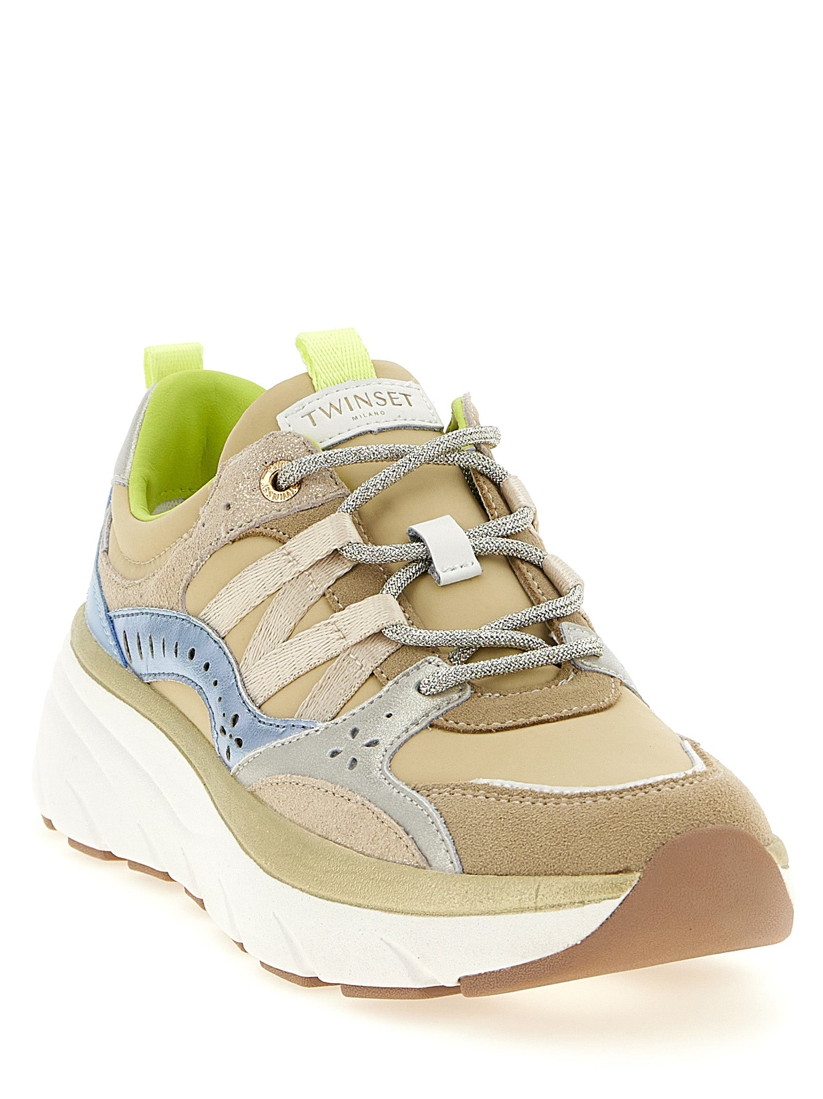 Multicolor Polyethylene Athletic Sneakers