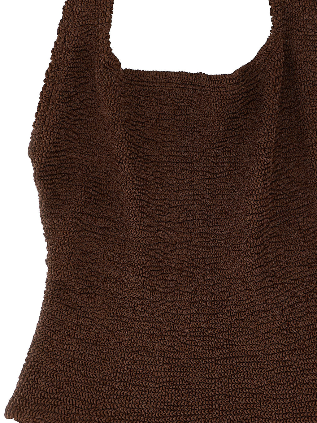 Brown Polyamide One-Piece Swimsuit