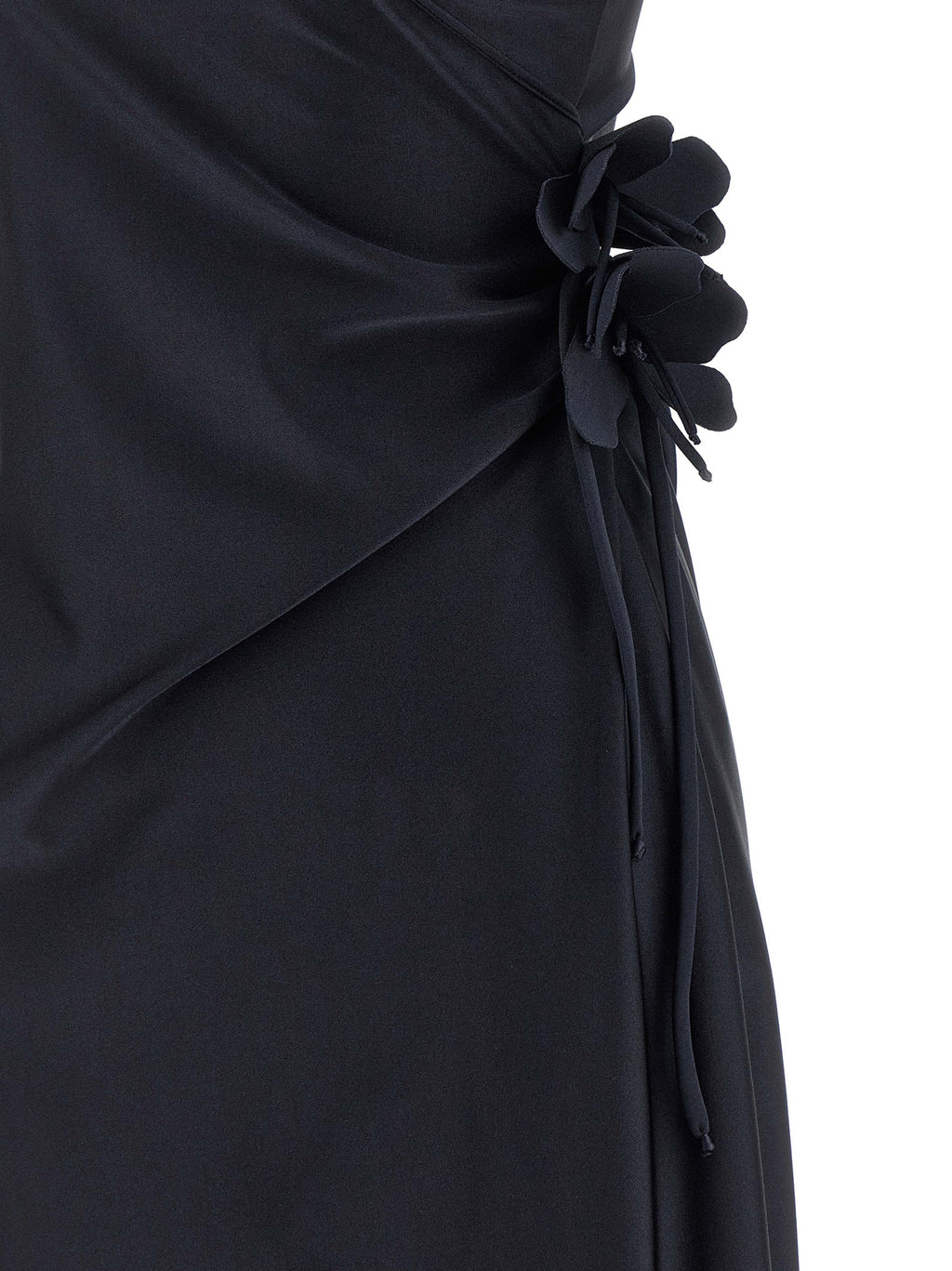 Black Polyamide Midi Dress