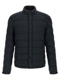 Blue Polyamide Full-Length Jacket