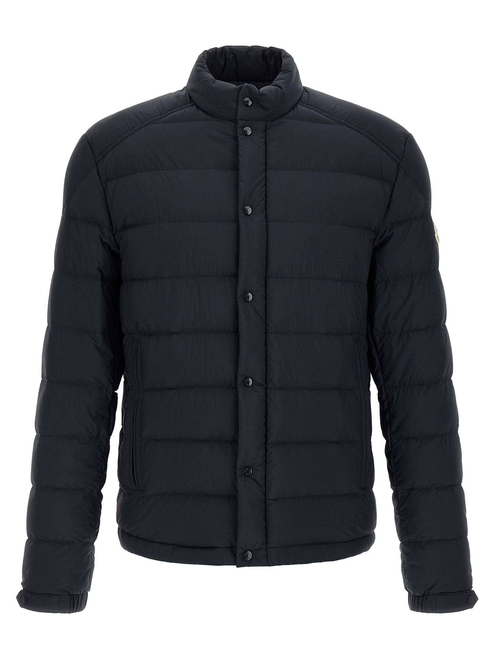 Blue Polyamide Full-Length Jacket