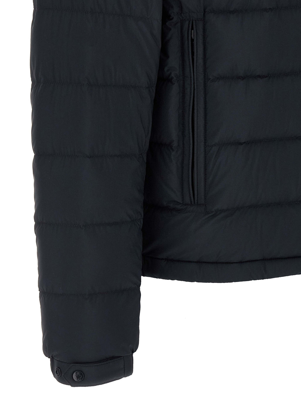 Blue Polyamide Full-Length Jacket