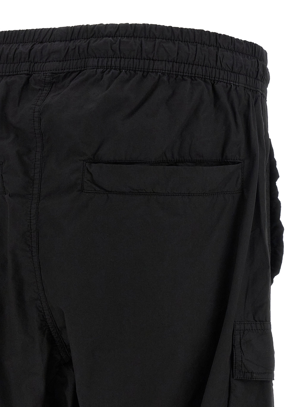 Black Organic Cotton Cargo Pants