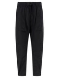 Black Cotton Athletic Pants