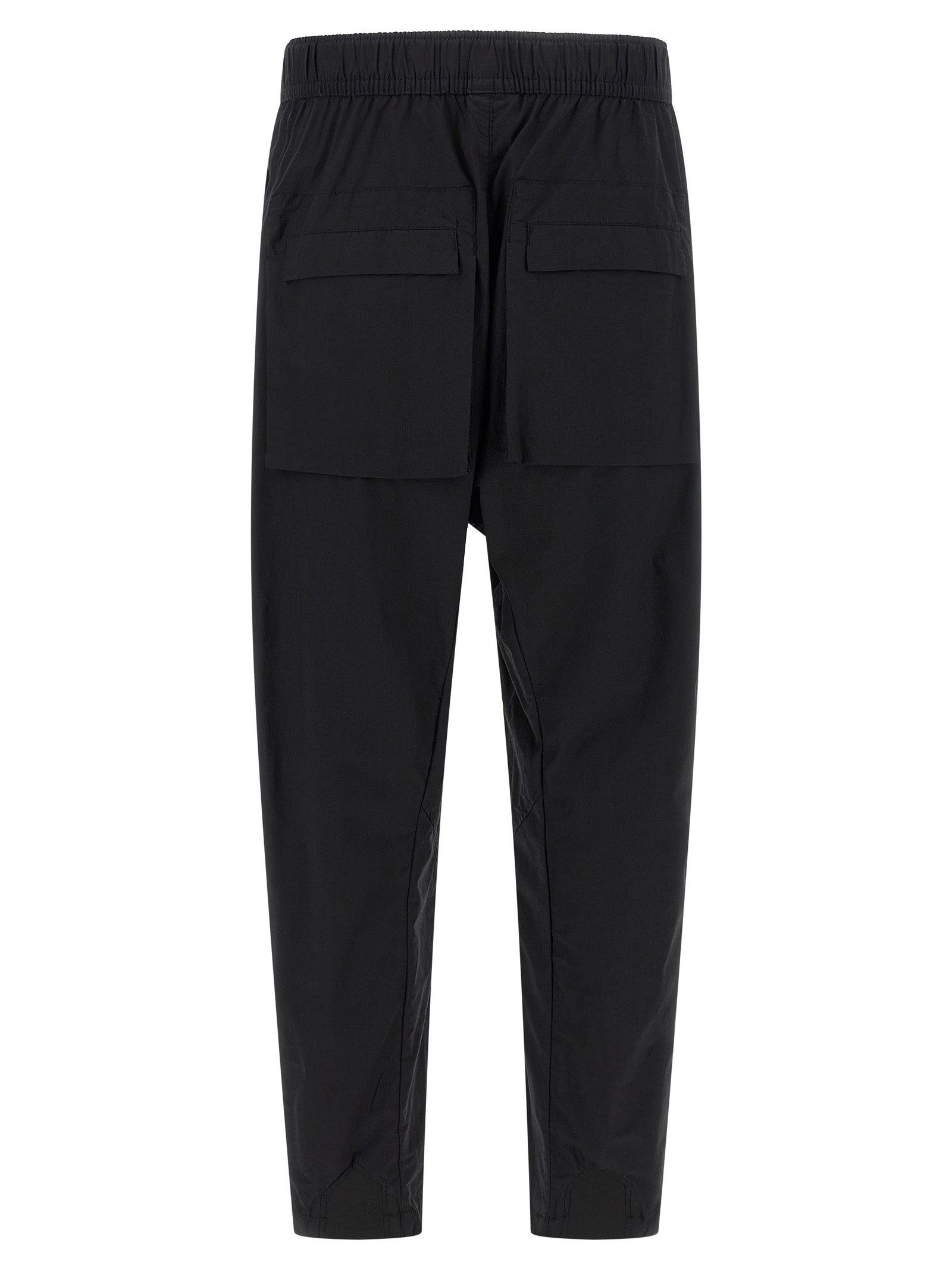 Black Cotton Athletic Pants