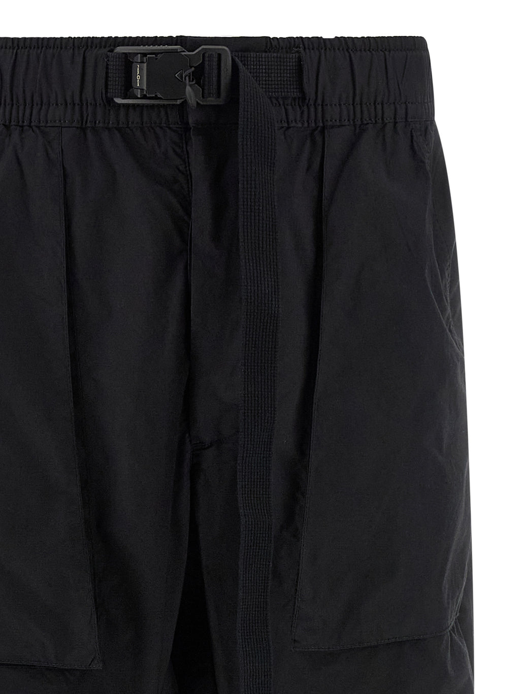Black Cotton Athletic Pants