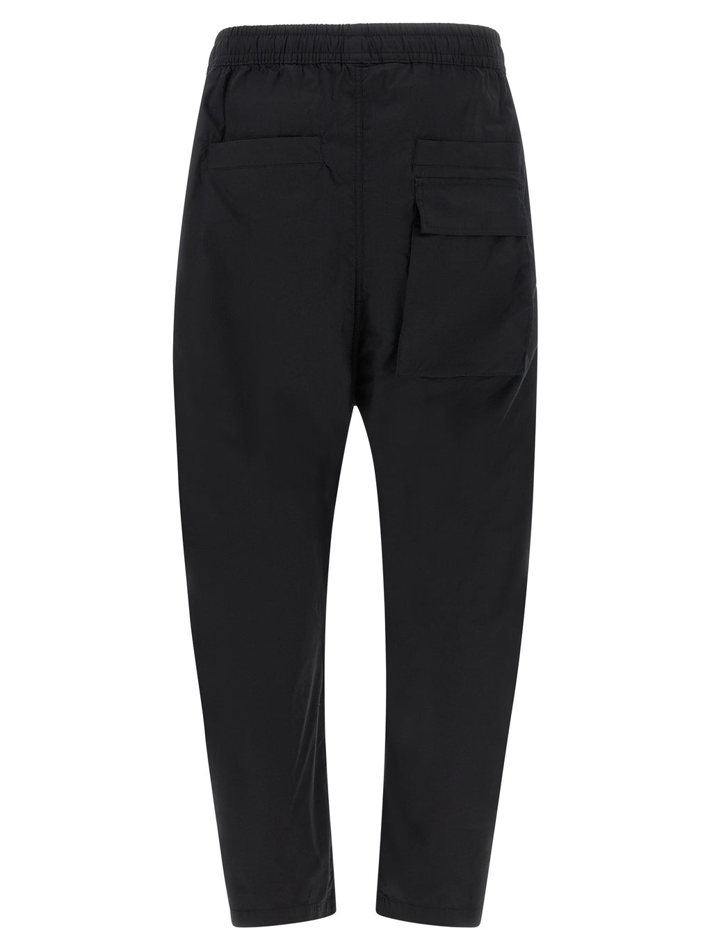 Black Cotton Casual Pants