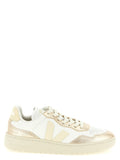 Gold Genuine Leather Low Top Sneakers