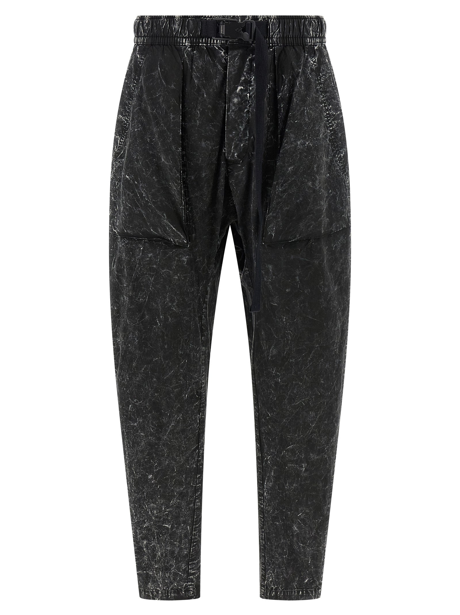 Black Cotton Casual Pants