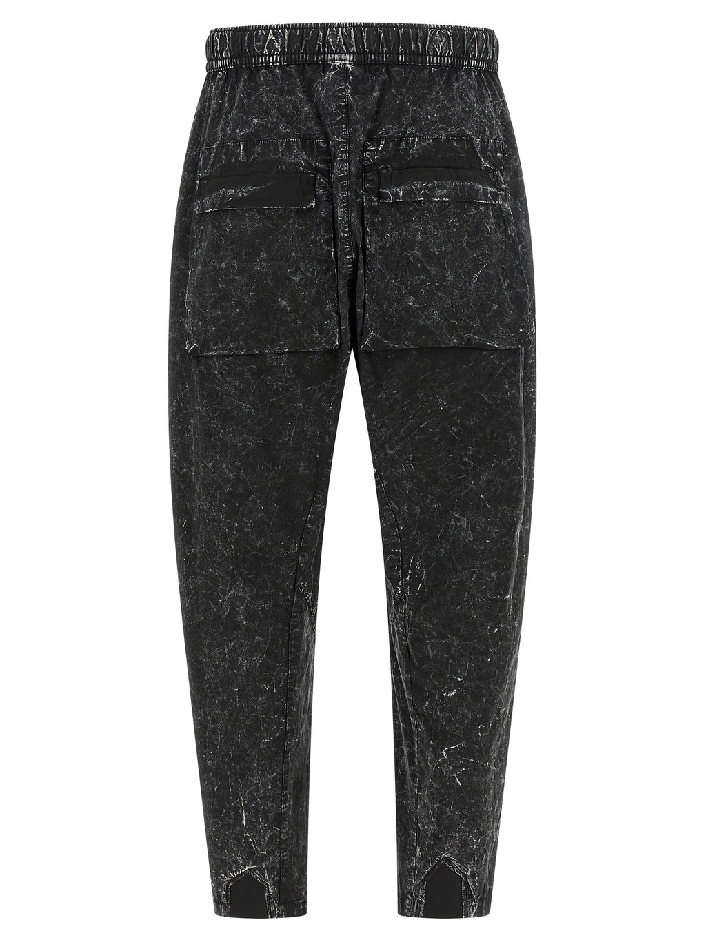 Black Cotton Casual Pants
