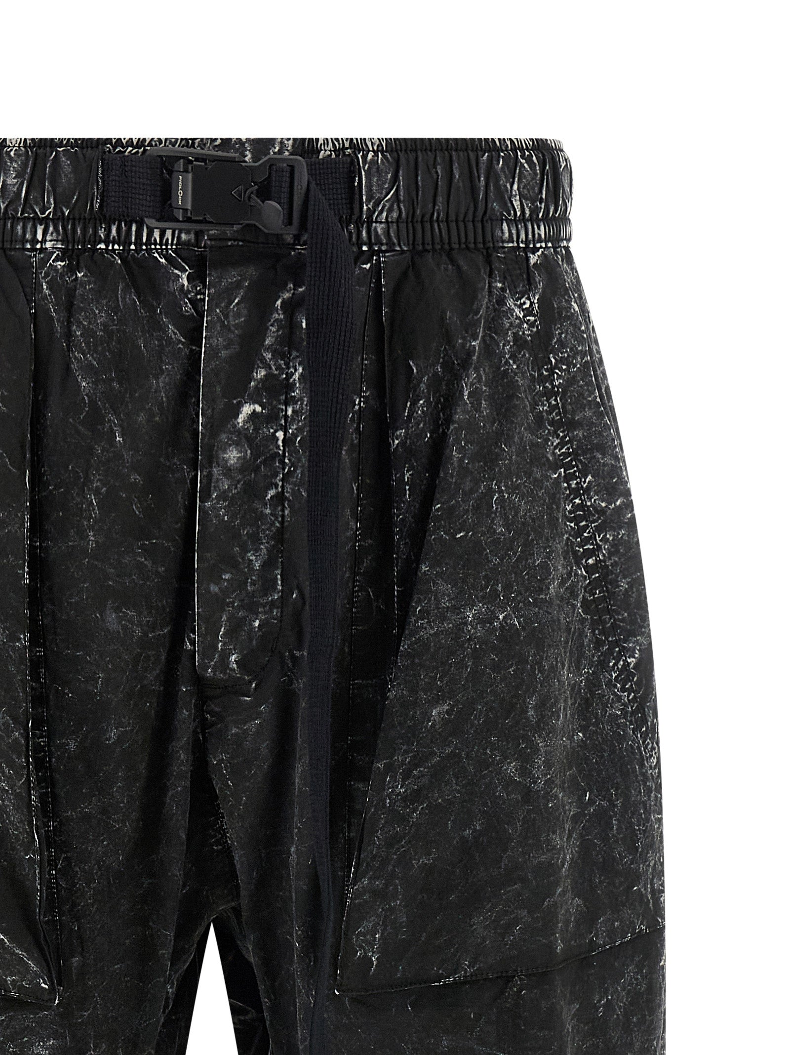 Black Cotton Casual Pants