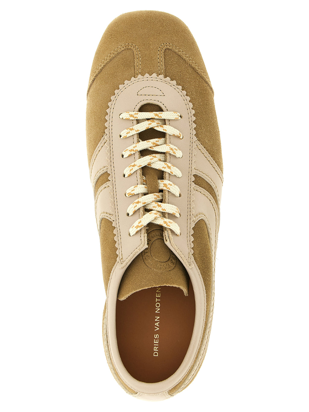 Beige Calfskin Sneakers