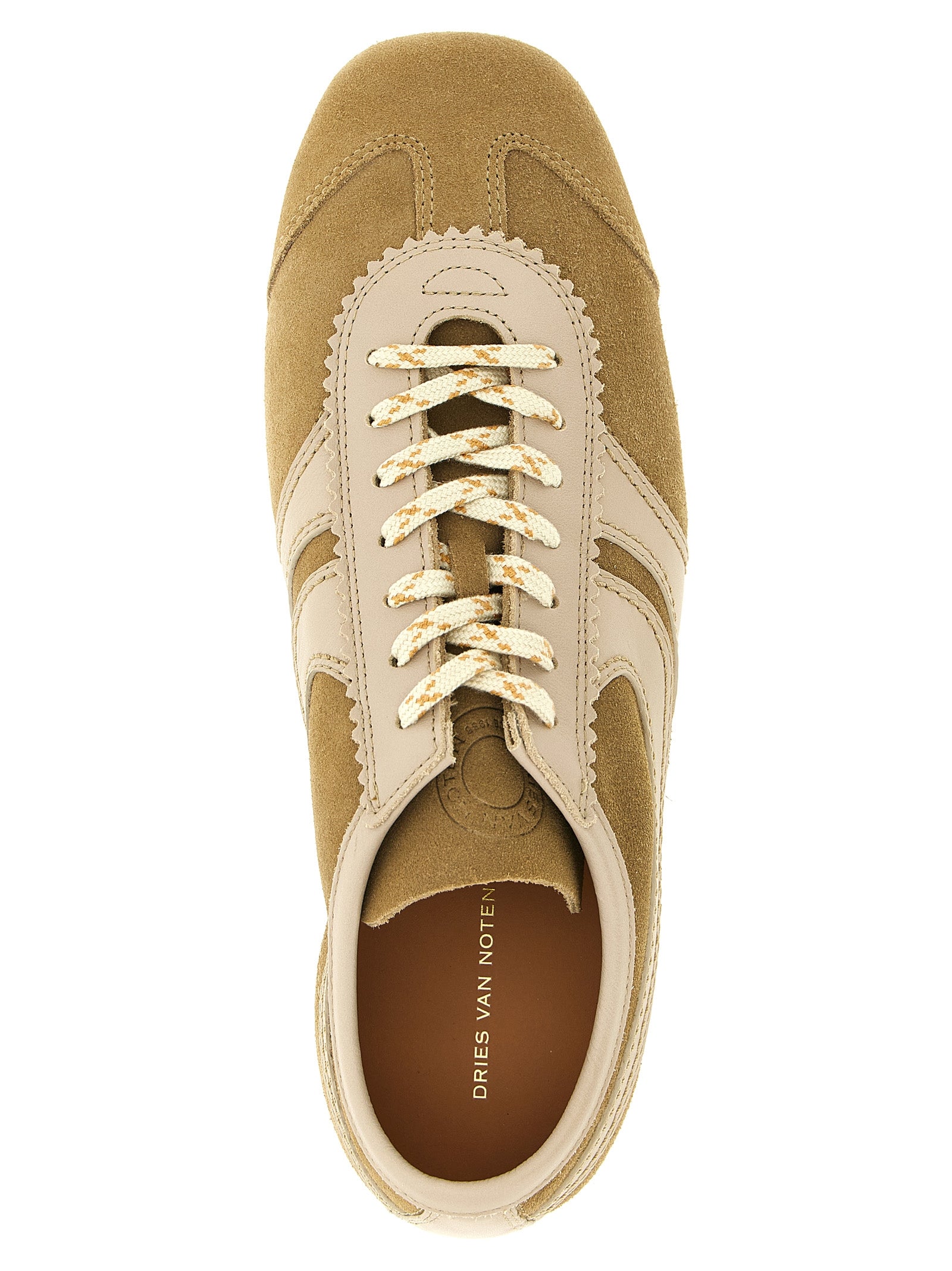 Beige Calfskin Sneakers