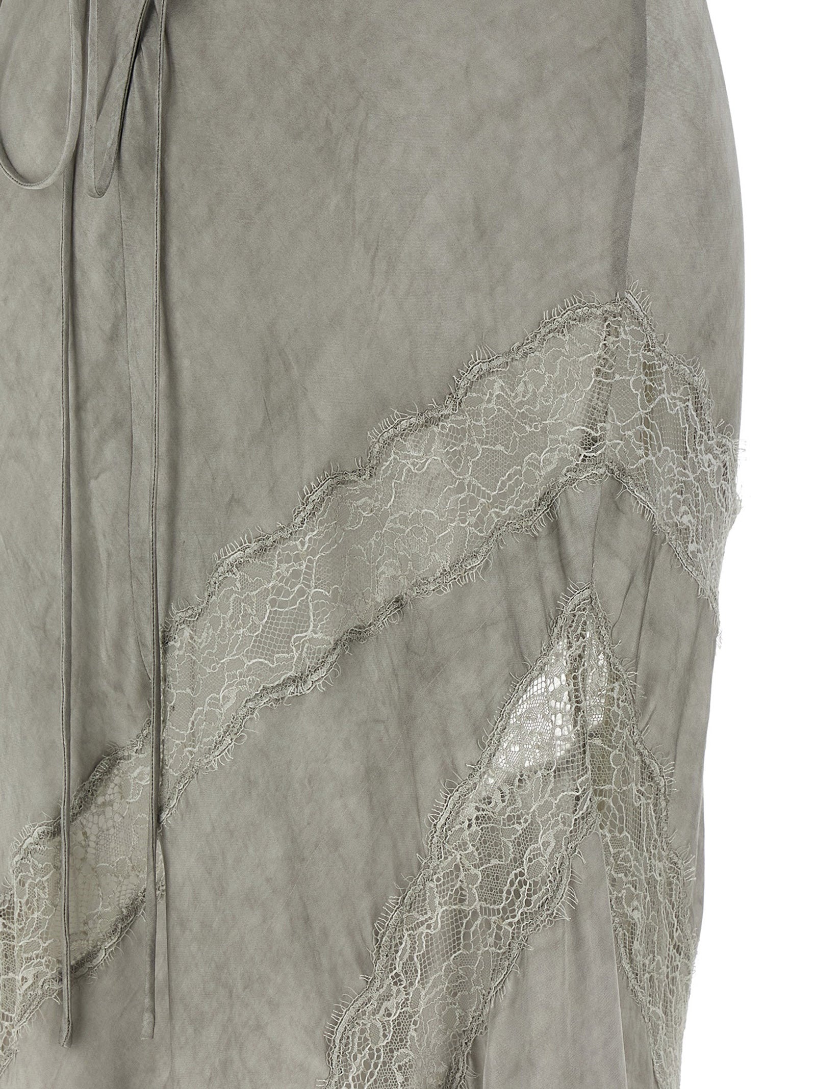 Gray Viscose Long Dress