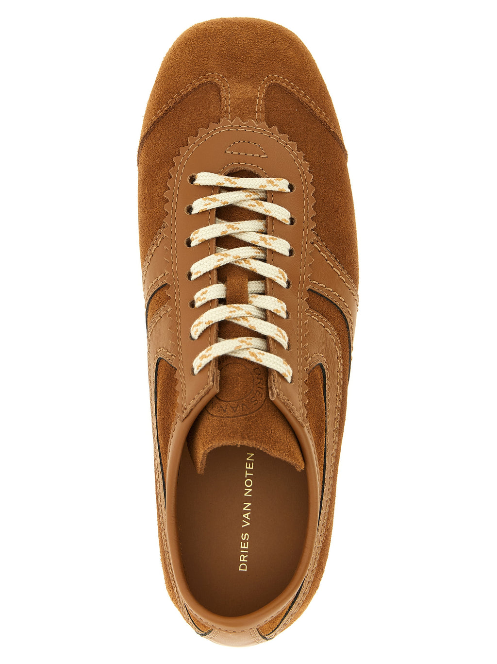 Brown Calfskin Low Top Sneakers