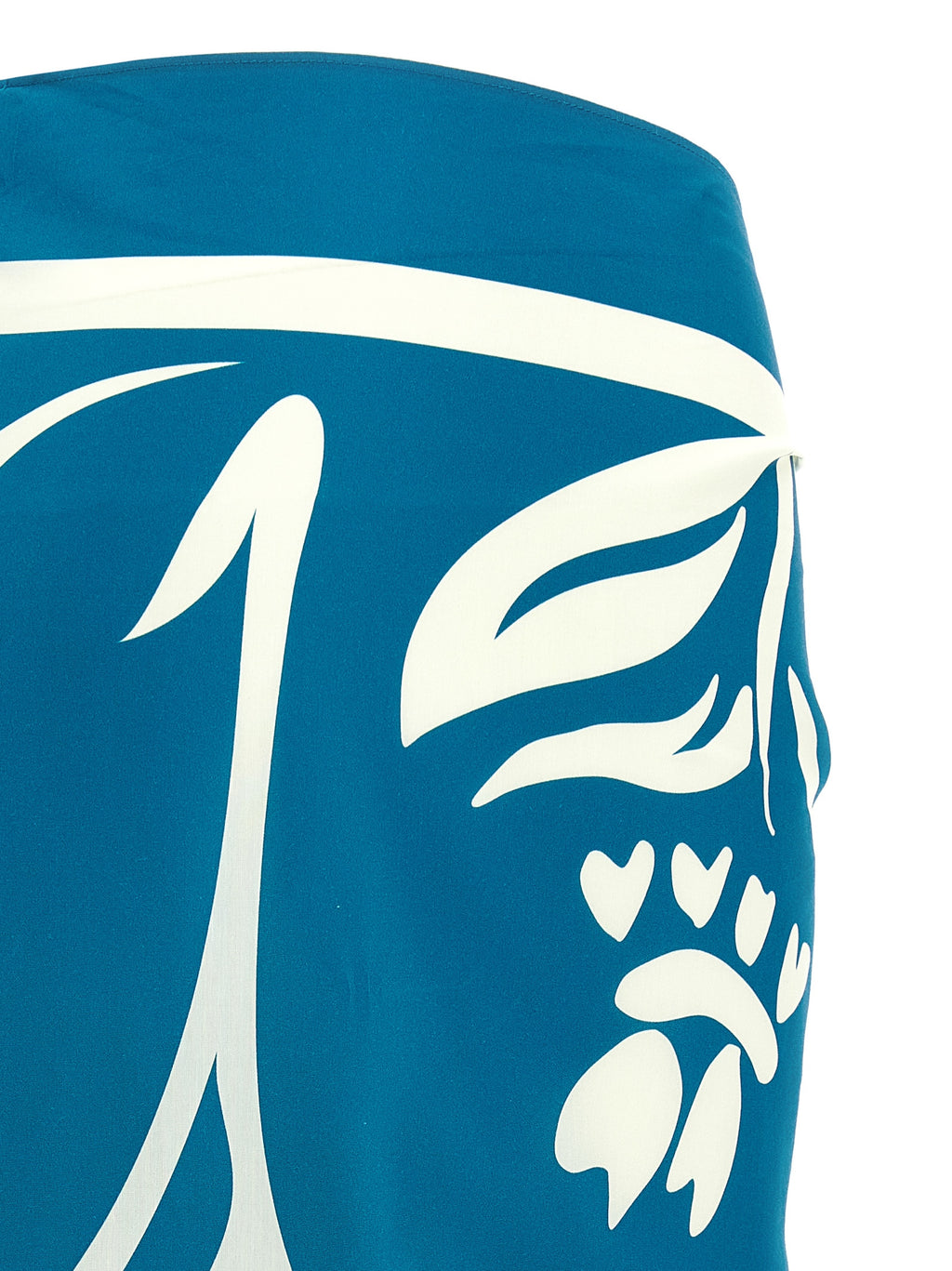 Bicolor Cotton Long Skirt