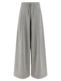 Gray Cotton Casual Pants