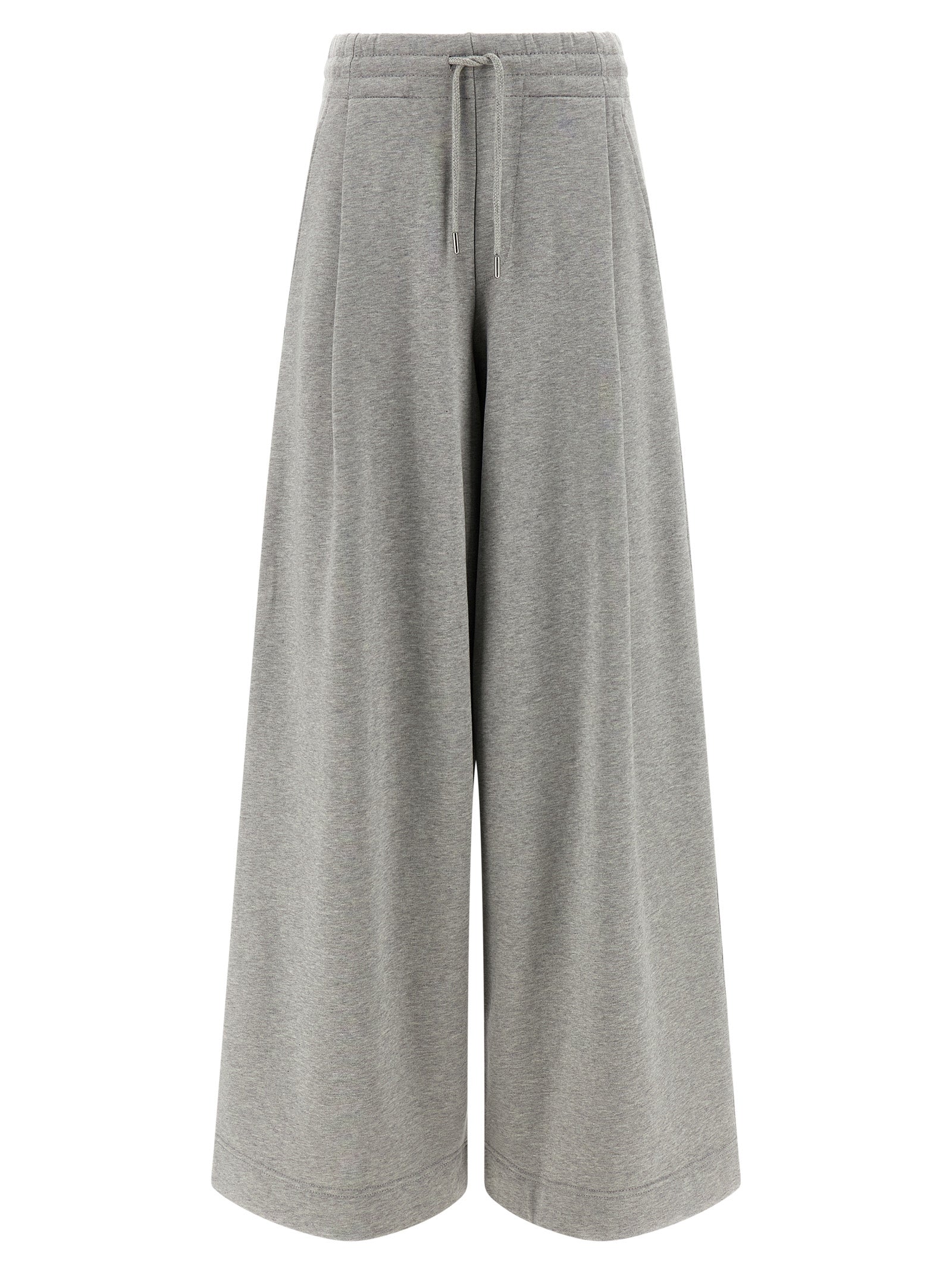 Gray Cotton Casual Pants