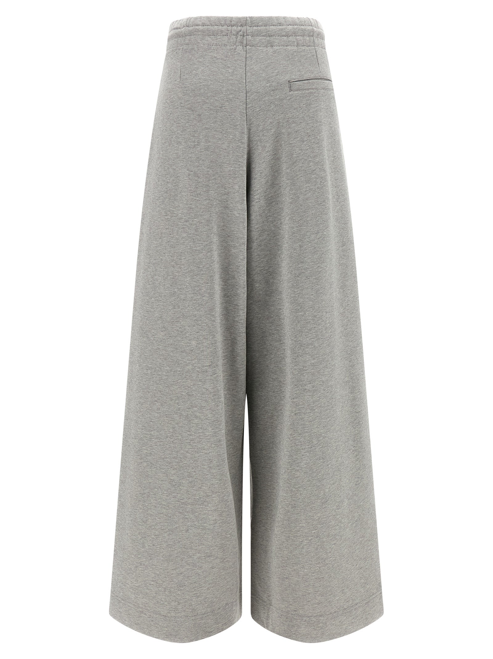 Gray Cotton Casual Pants