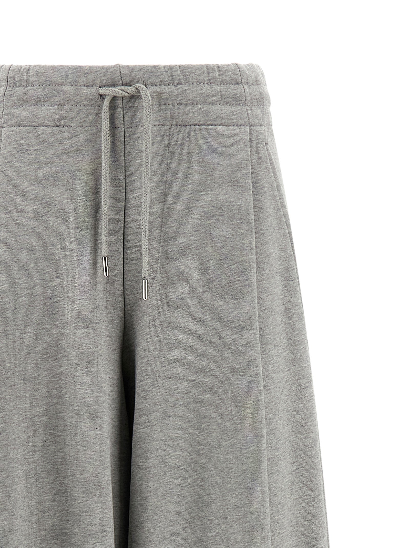 Gray Cotton Casual Pants