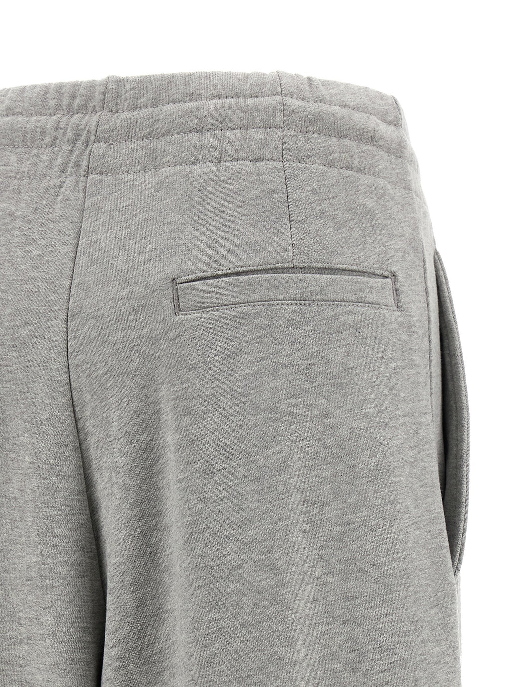 Gray Cotton Casual Pants