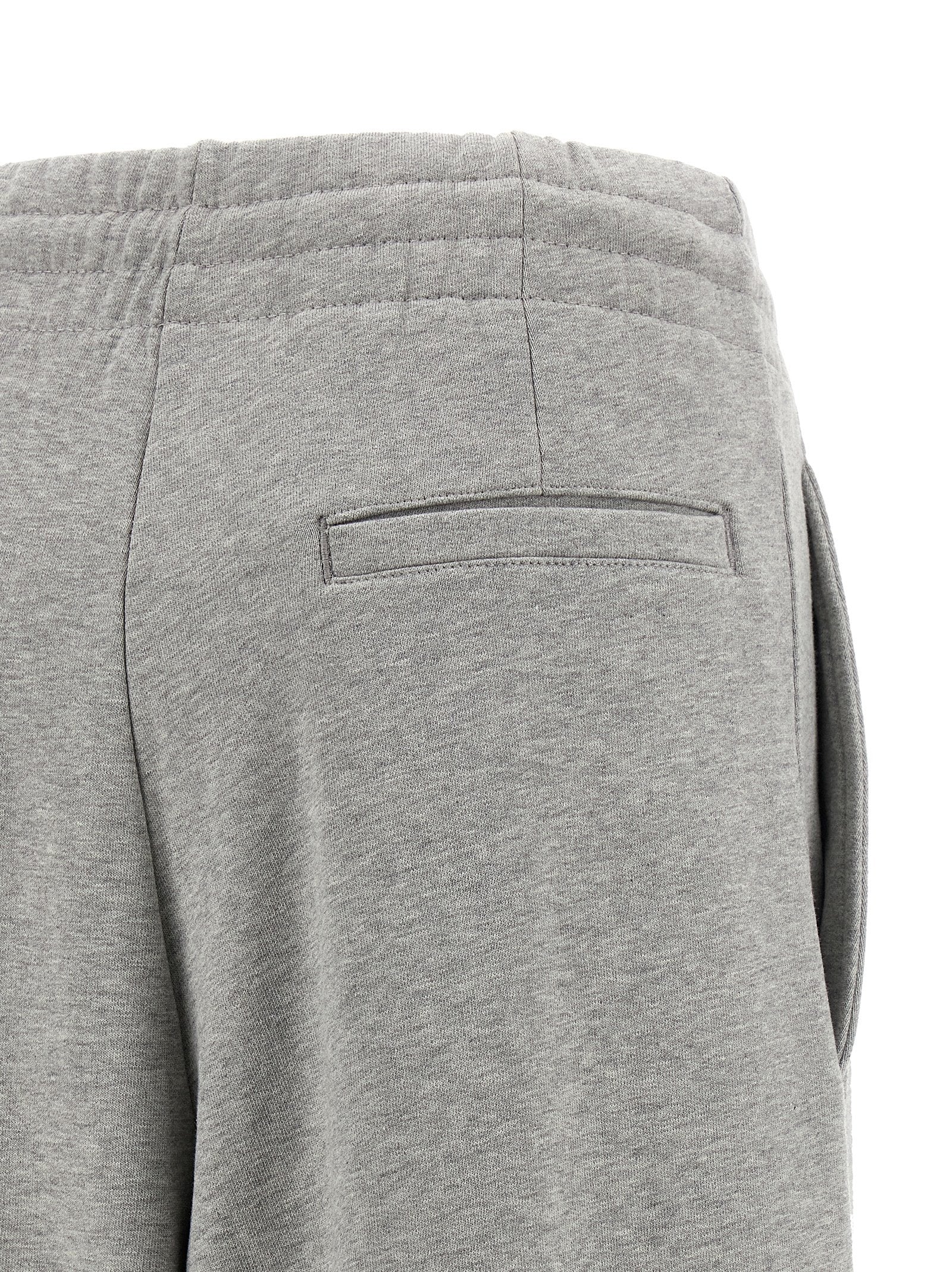 Gray Cotton Casual Pants