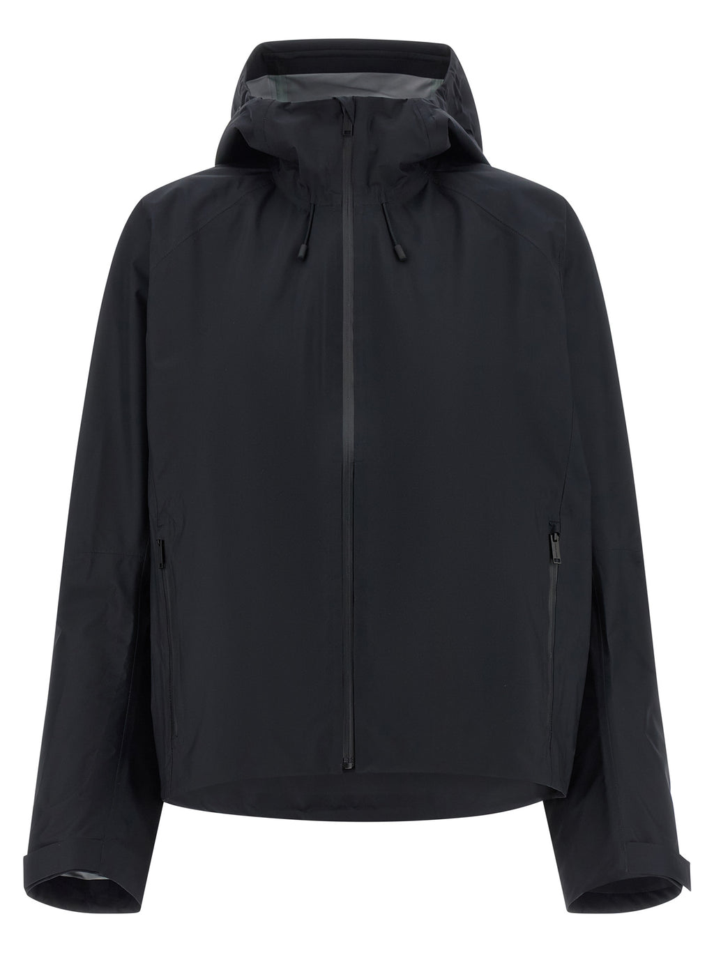 Black Polyester Shell Jacket