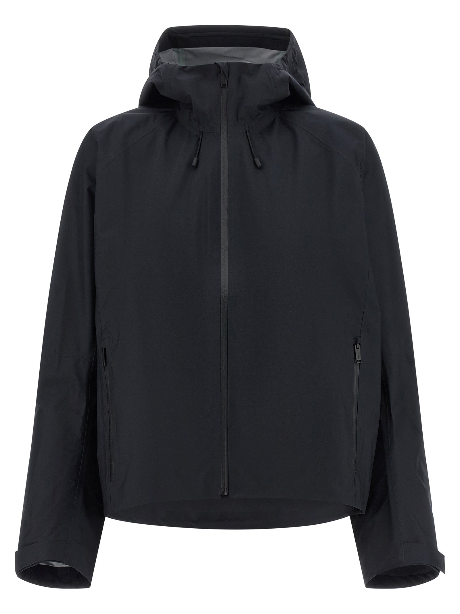 Black Polyester Shell Jacket