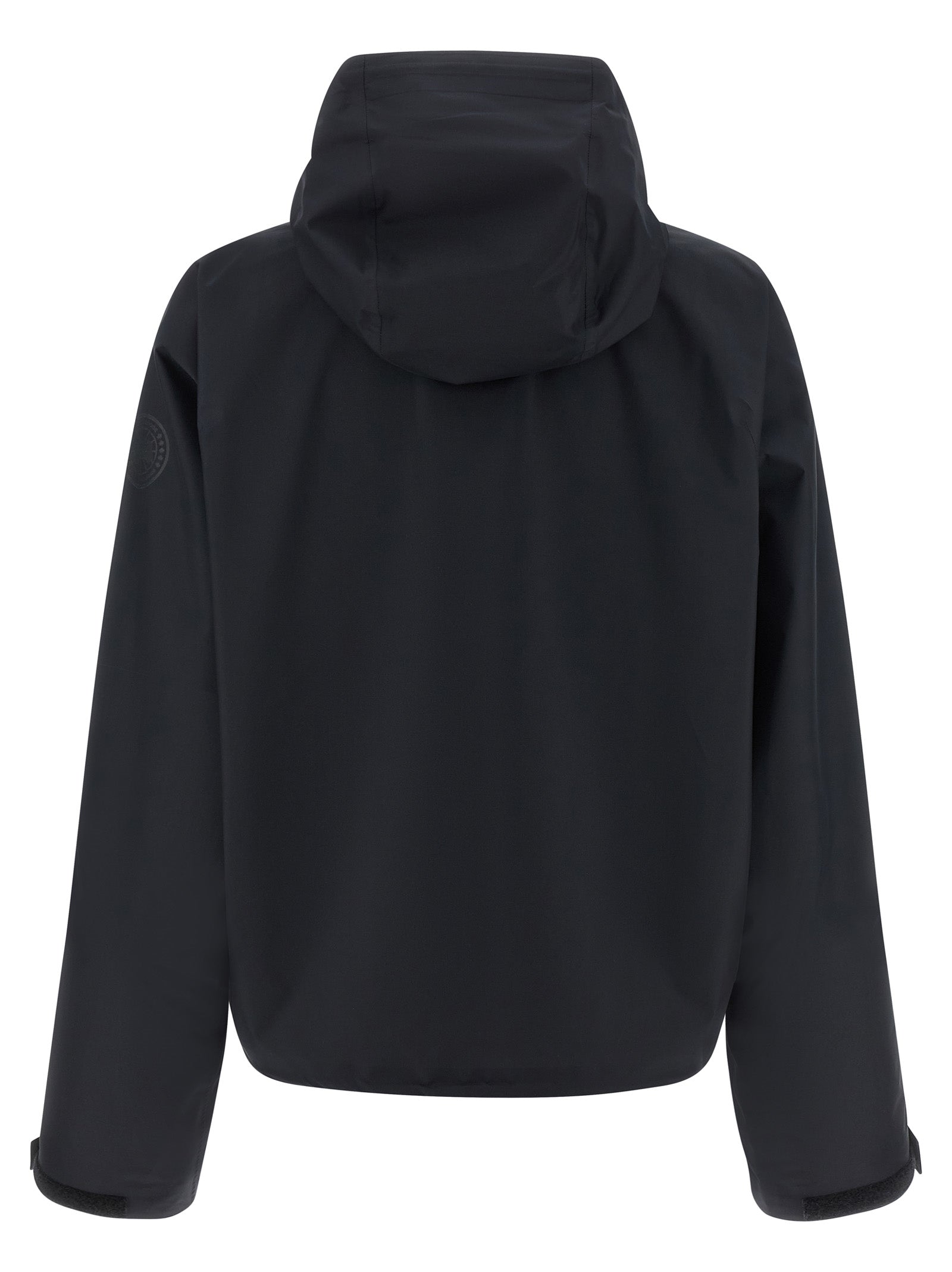 Black Polyester Shell Jacket