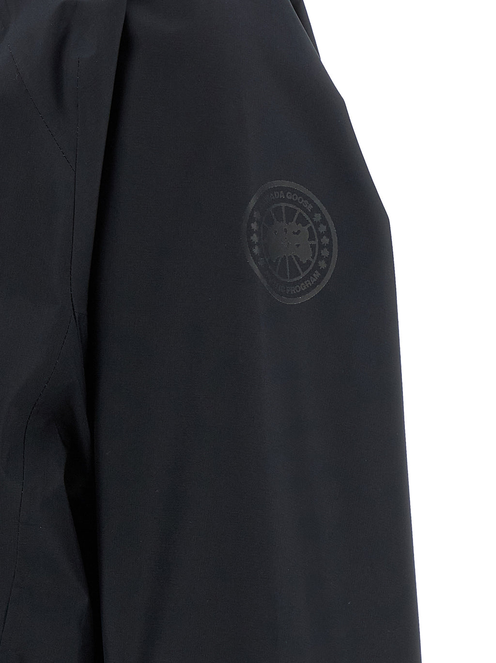 Black Polyester Shell Jacket