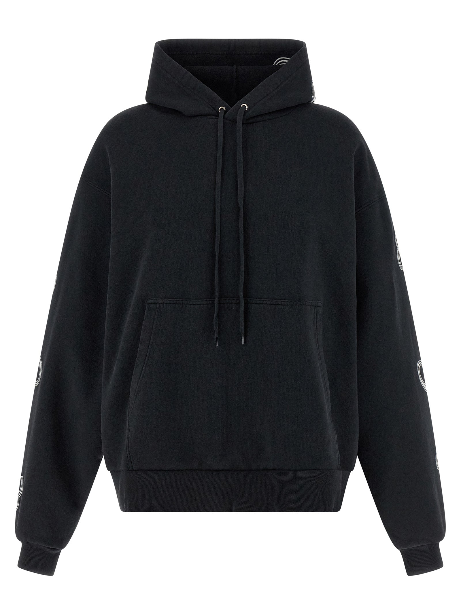 Black Cotton Hoodie
