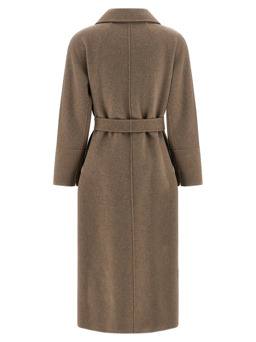 'S Max Mara Brown Virgin Wool Coat