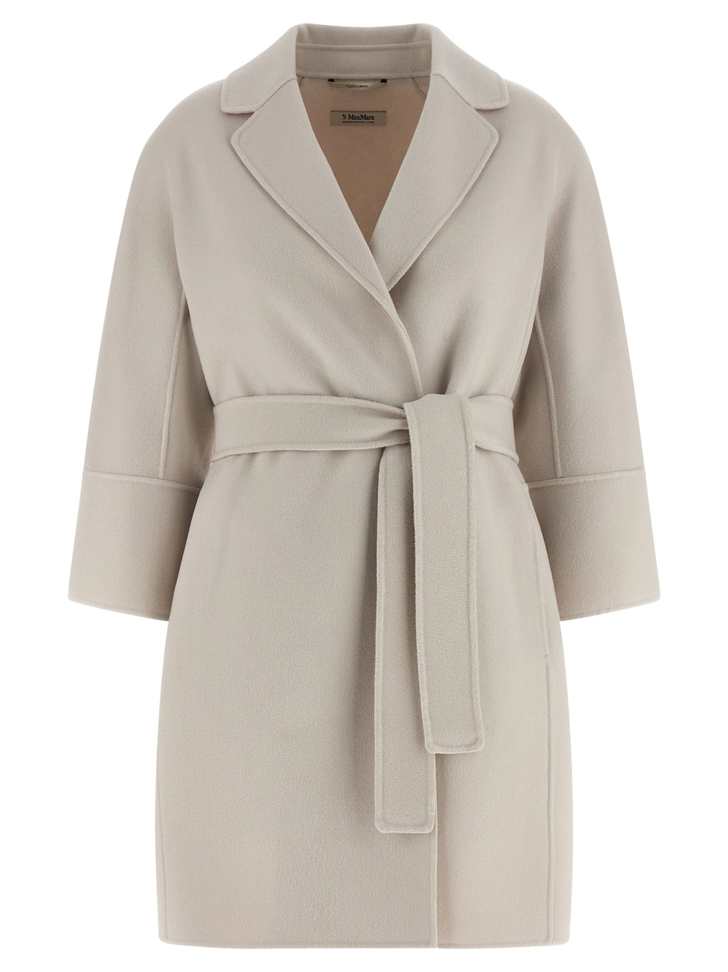 Beige Virgin Wool Coat