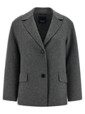 Gray Virgin Wool Blazer