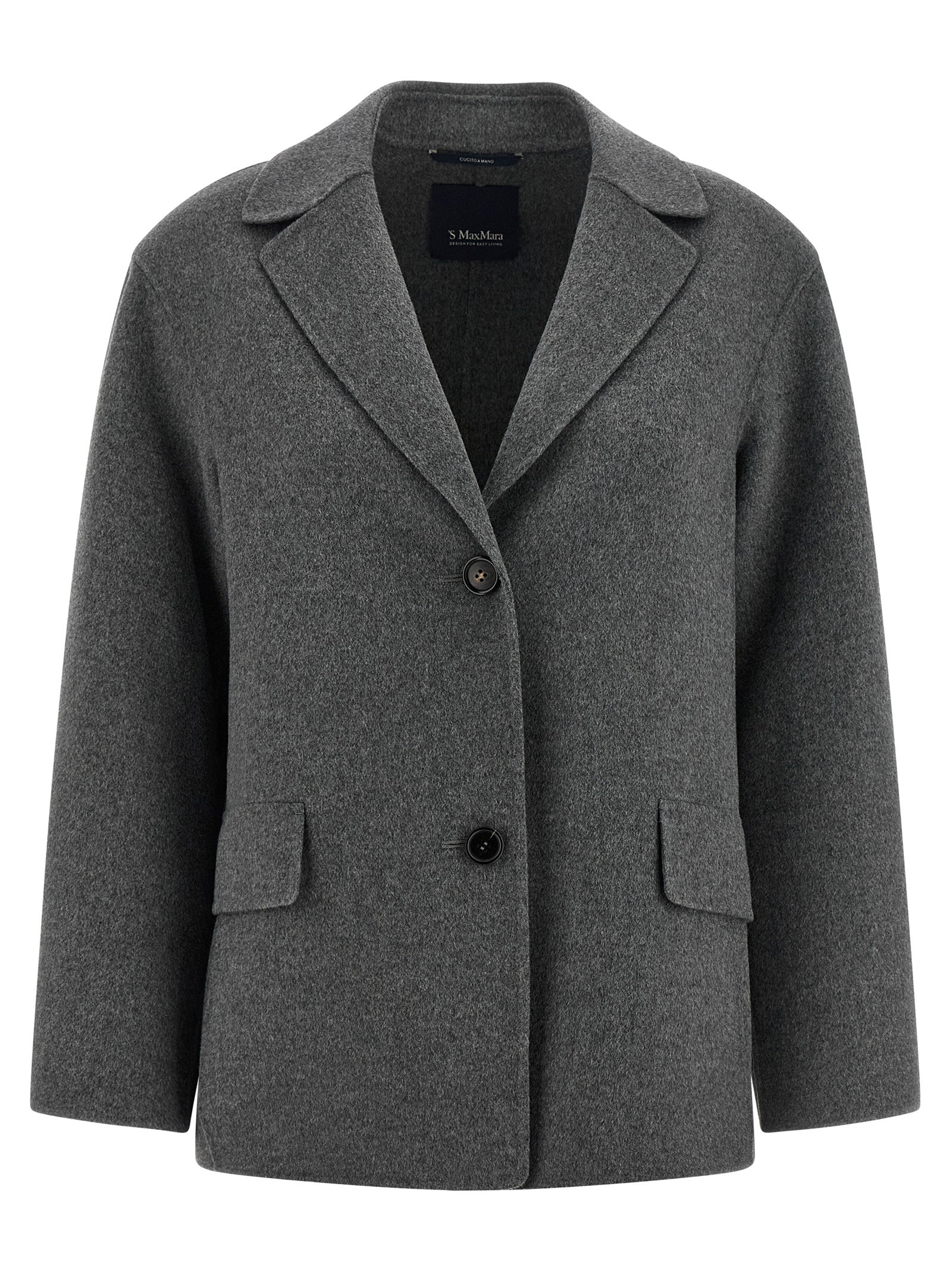 Gray Virgin Wool Blazer