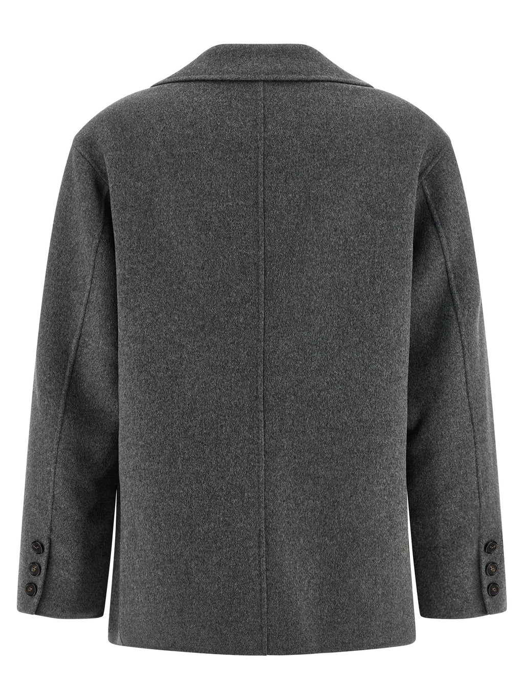 Gray Virgin Wool Blazer
