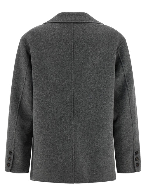 'S Max Mara Gray Virgin Wool Blazer