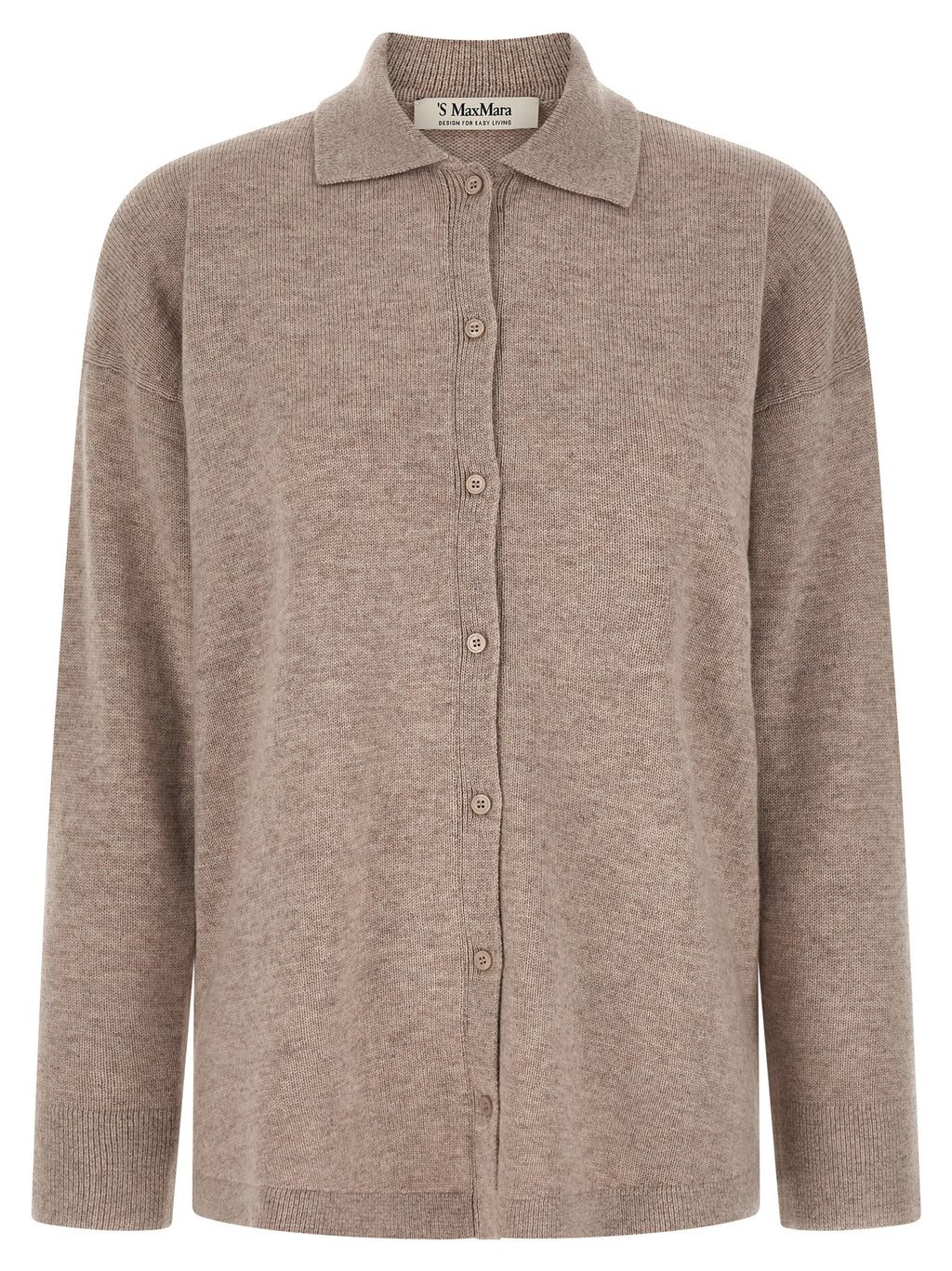 Beige Wool Cardigan
