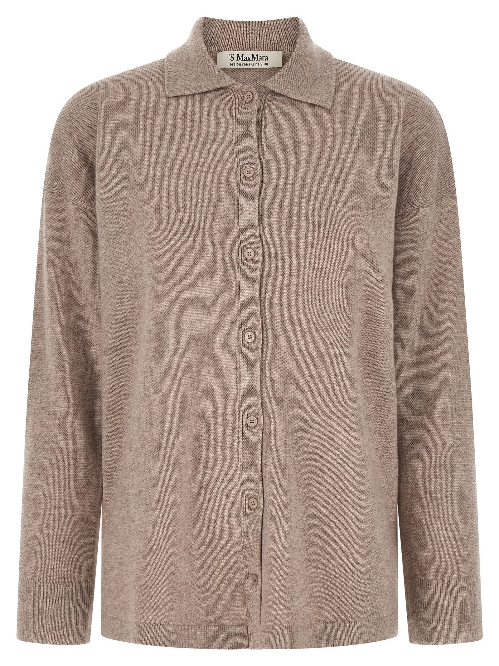 Beige Wool Cardigan