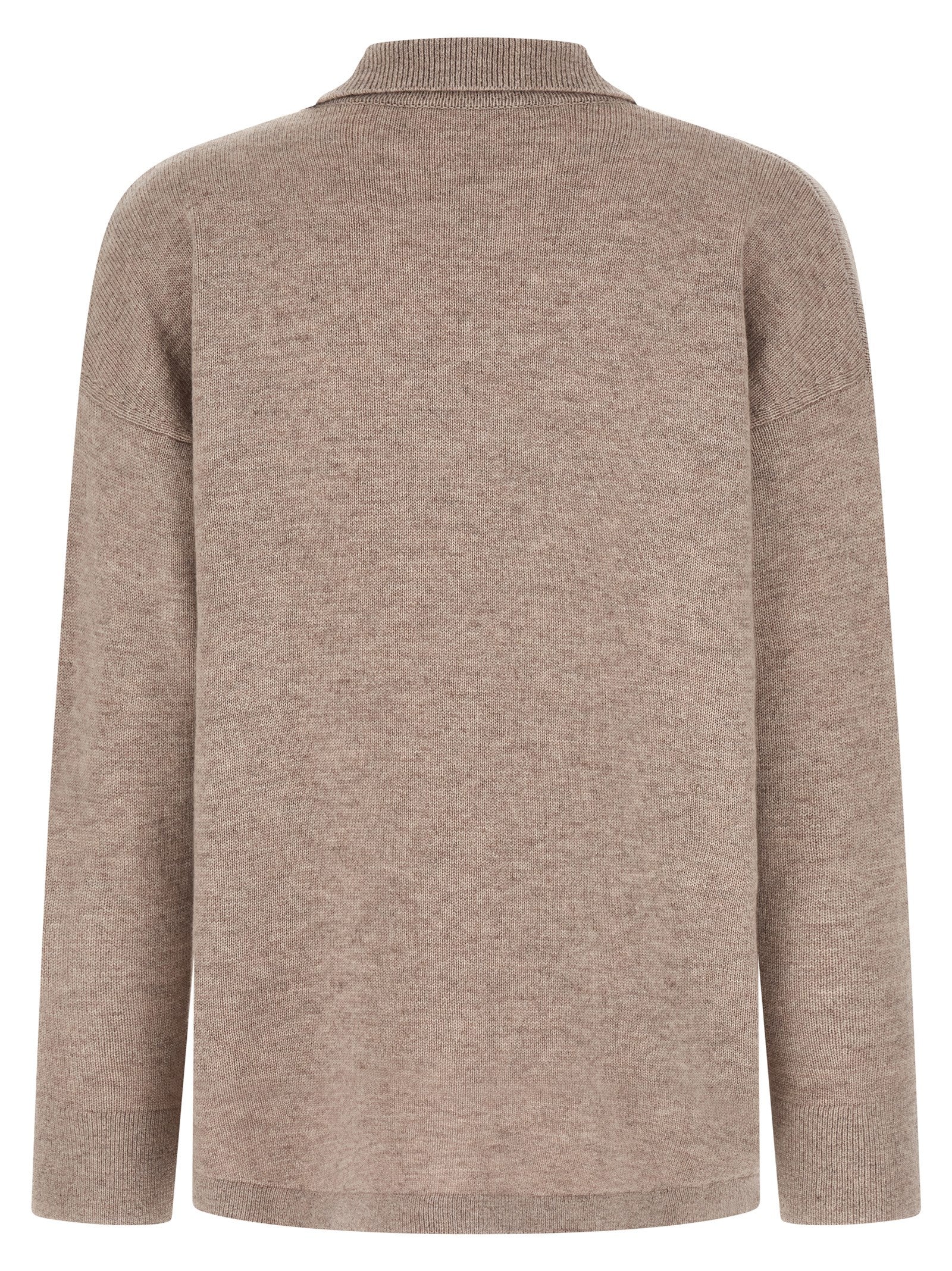 Beige Wool Cardigan