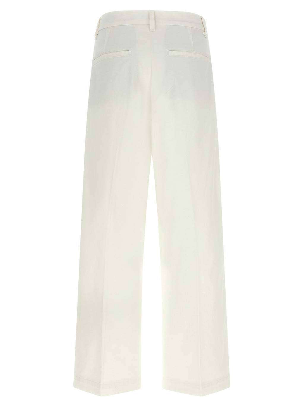 White Cotton Chino Pants