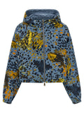 Blue Polyester Shell Jacket