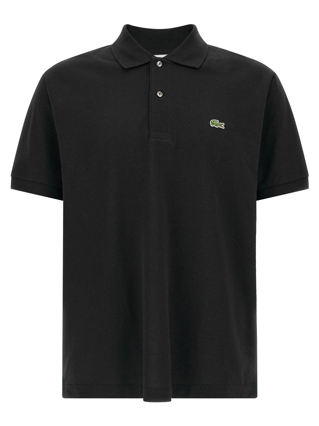 Black Cotton Polo Shirt