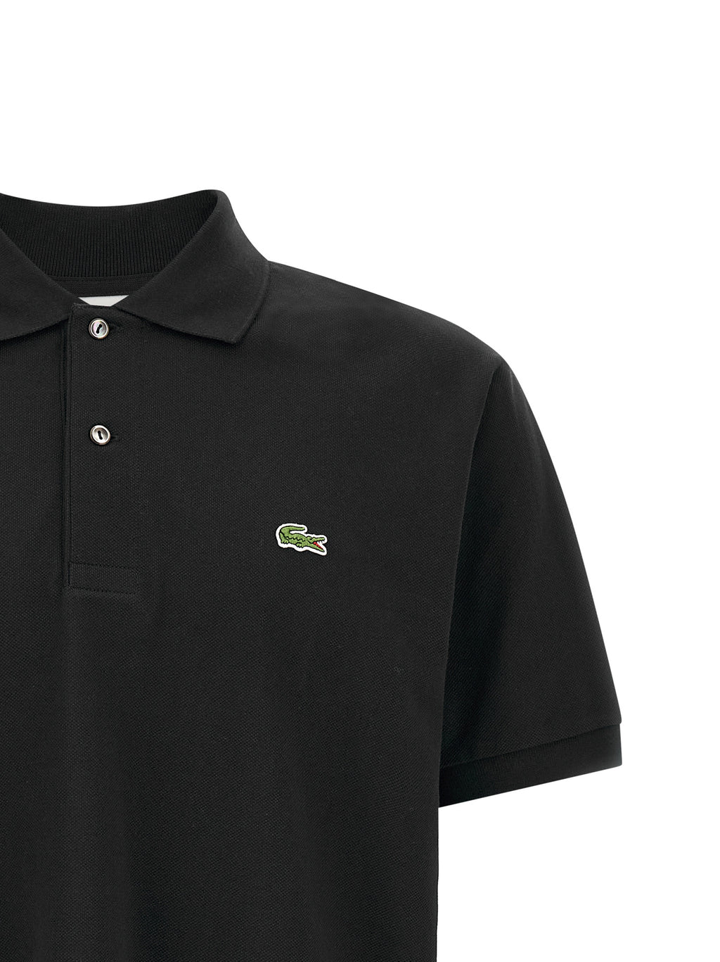 Black Cotton Polo Shirt
