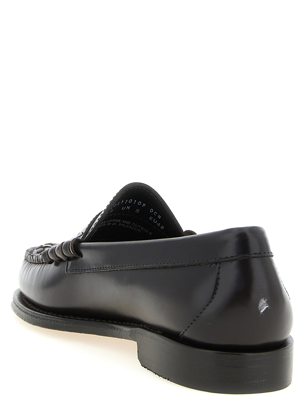 Brown Cowhide Slip-On Loafers