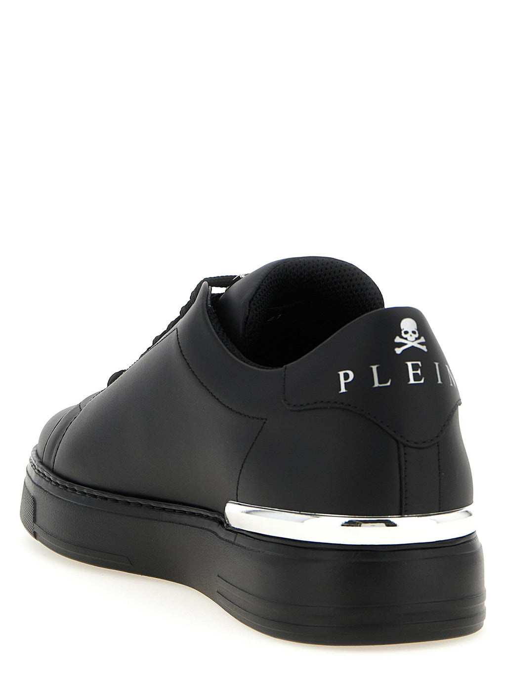 Black Calfskin Low Top Sneakers