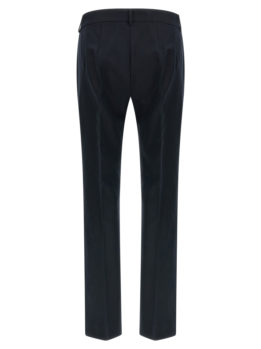 Blue Cotton Flared Pants